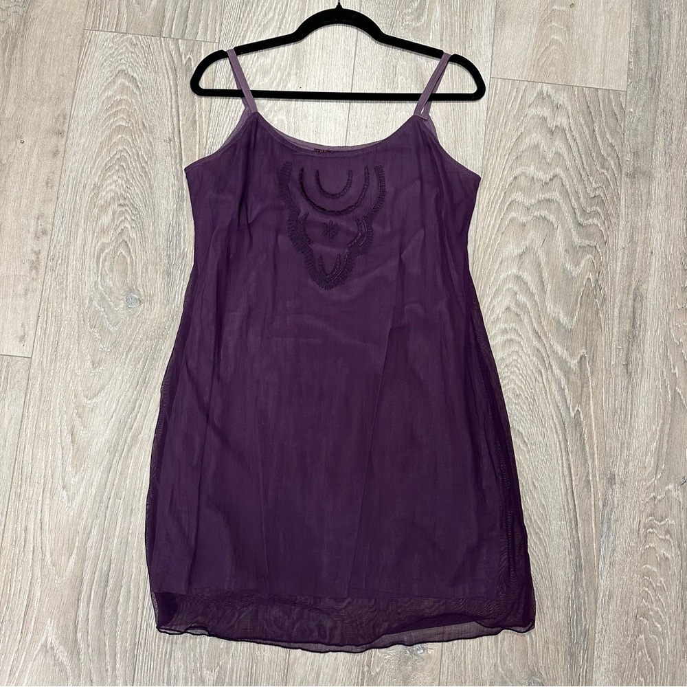 Funky People purple boho slip dress